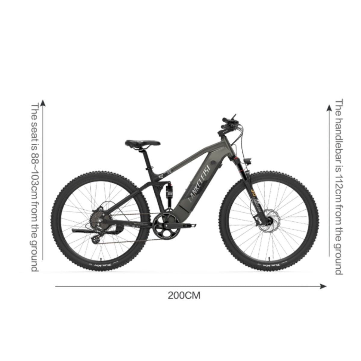 LANKELEISI RX600 Pro Vélo Électrique Ville 29" Moteur 250W 48V 20Ah Batterie