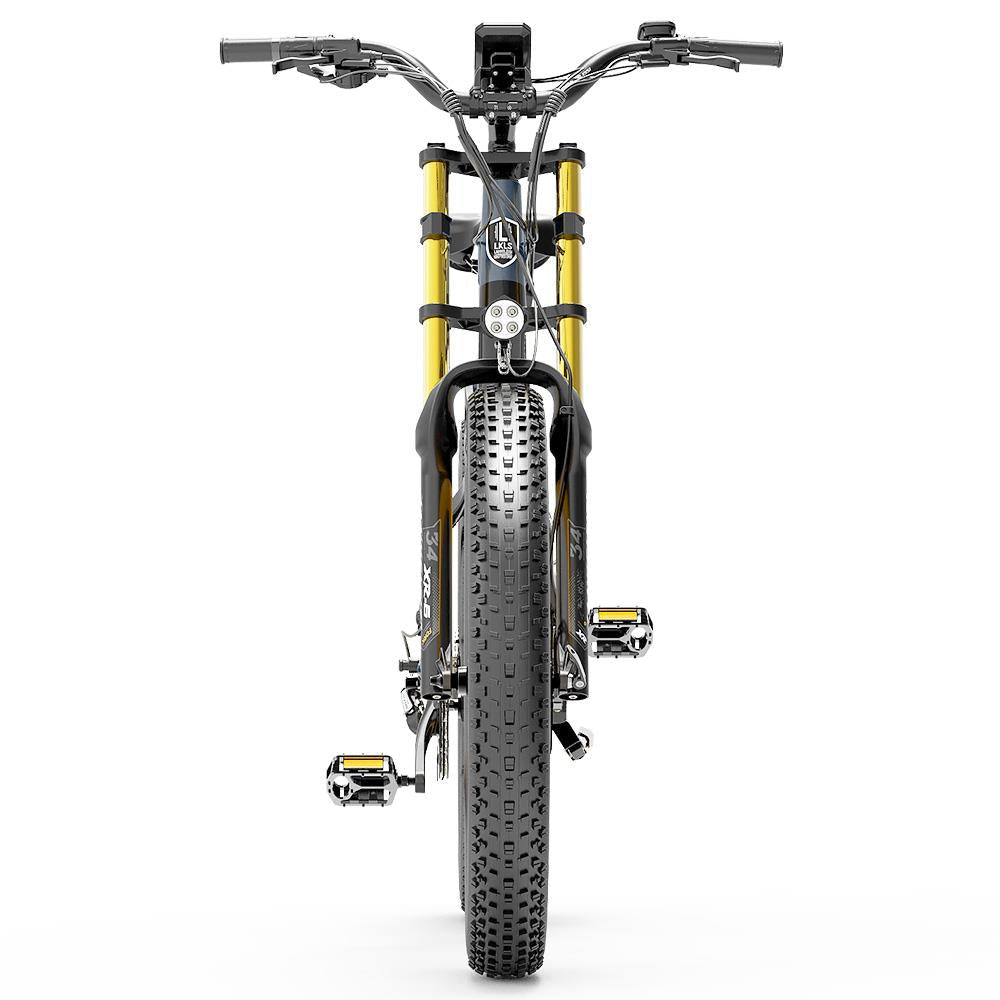 Bicicleta eléctrica de montaña Lankeleisi RV700 de 26 pulgadas, neumáticos anchos, motor de 1000 W, batería de 48 V y 16 Ah