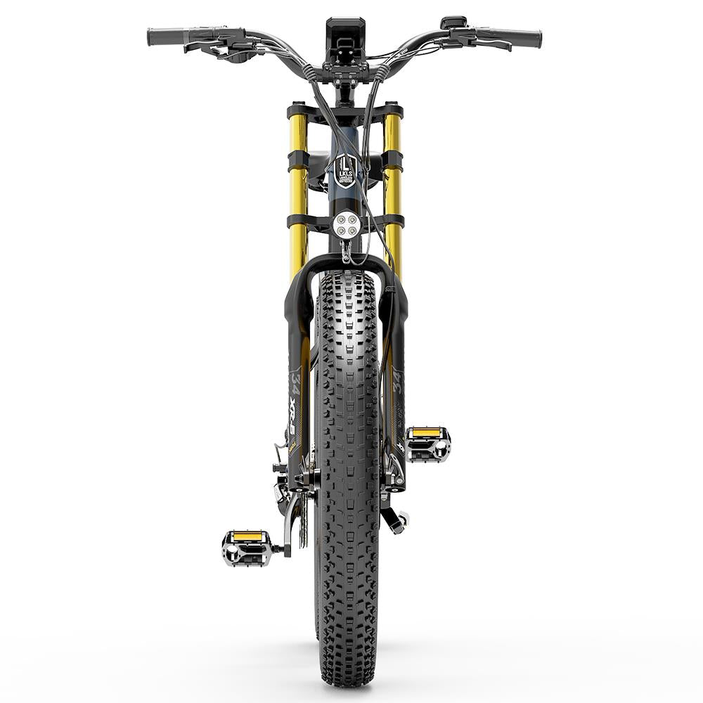 Bicicleta eléctrica de montaña Lankeleisi RV700 de 26 pulgadas, neumáticos anchos, motor de 1000 W, batería de 48 V y 16 Ah