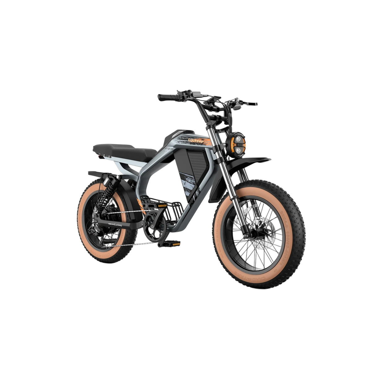 LUCKEEP M5 Max 20" Motocyclette Électrique Tout Terrain 1500W Moteur 52V 20Ah/40Ah Batterie