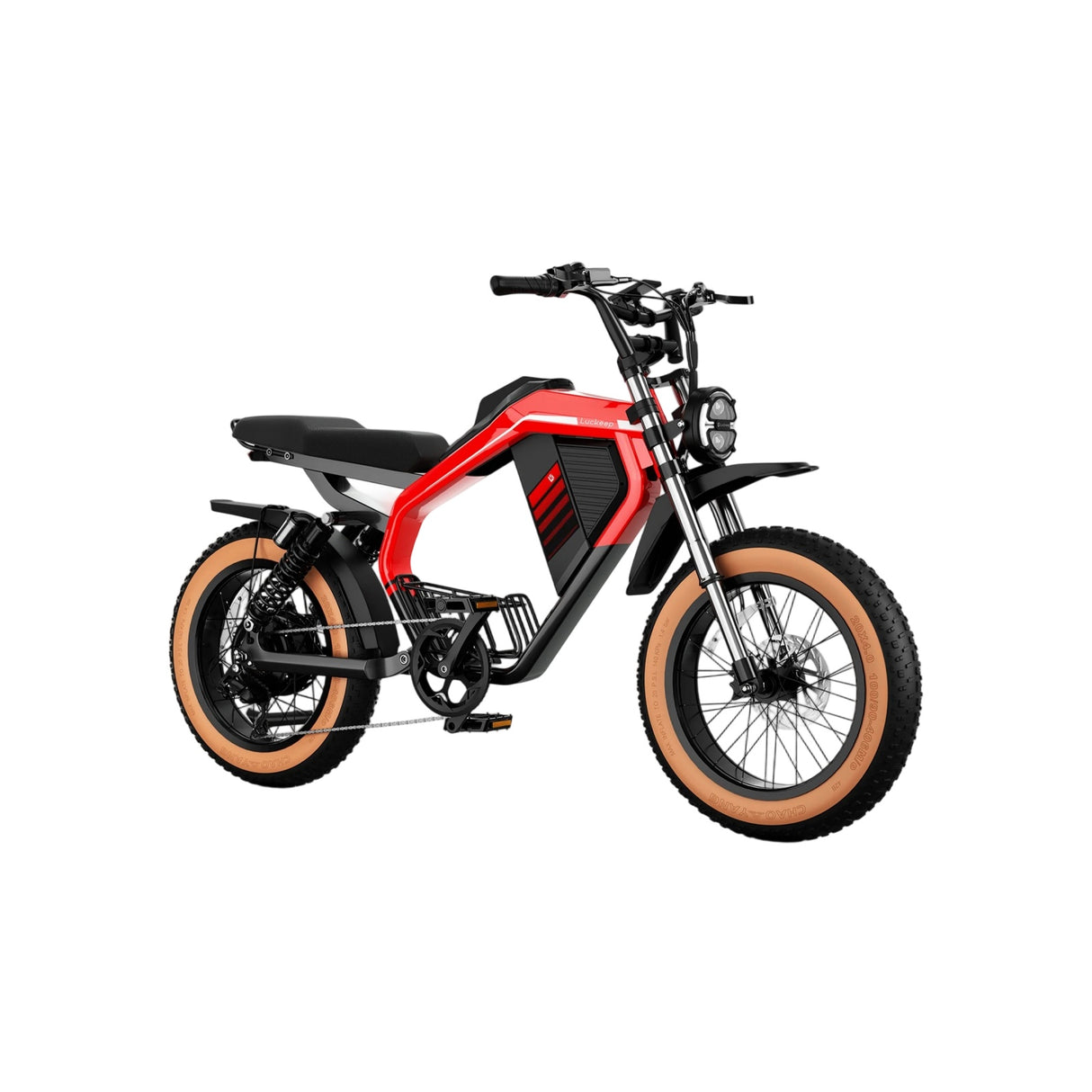 LUCKEEP M5 Max 20" Motocyclette Électrique Tout Terrain 1500W Moteur 52V 20Ah/40Ah Batterie