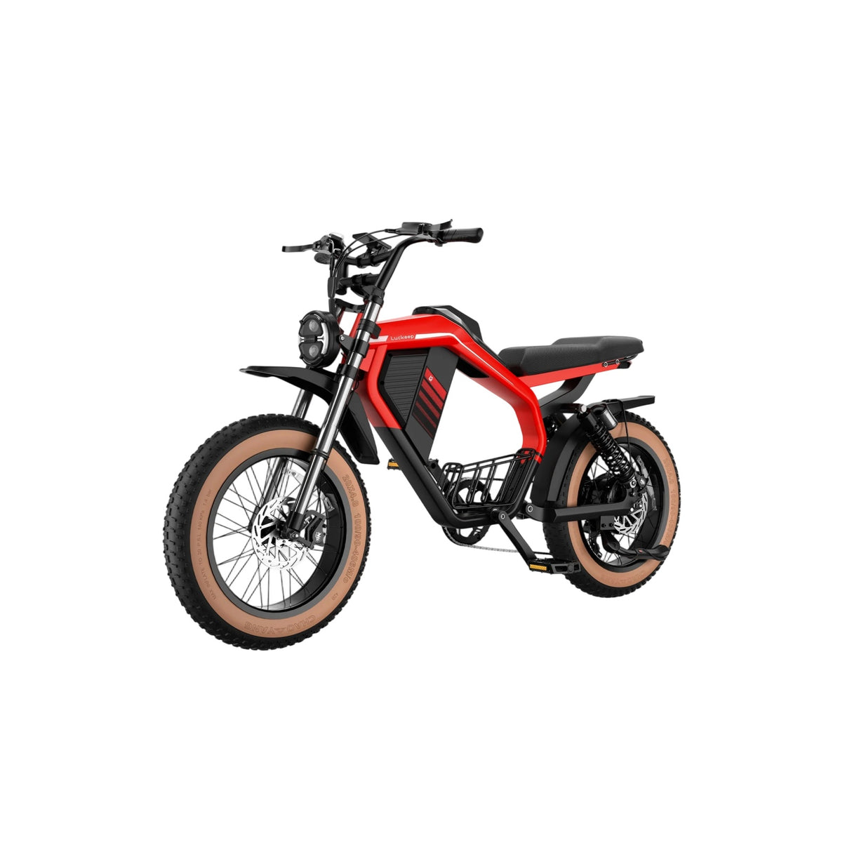 LUCKEEP M5 Max 20" Motocyclette Électrique Tout Terrain 1500W Moteur 52V 20Ah/40Ah Batterie