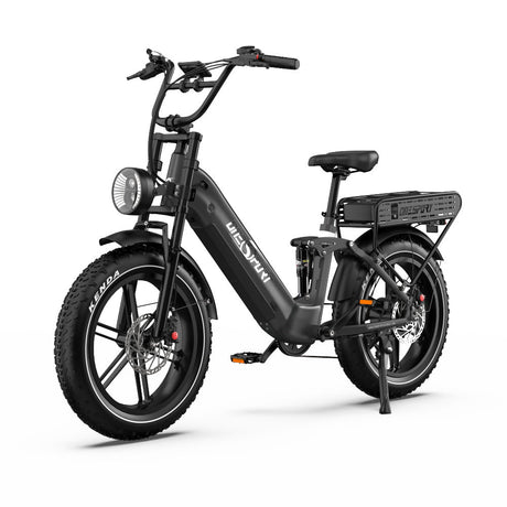 ONESPORT OT08 PRO 20" Fat Tire vélo électrique à suspension intégrale Moteur 500W 48V 18Ah*2 Batterie double