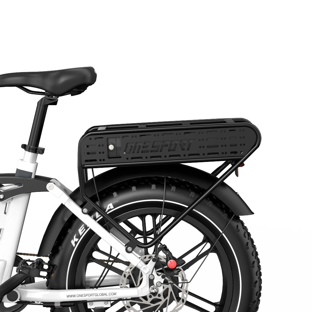 ONESPORT OT08 PRO 20" Fat Tire vélo électrique à suspension intégrale Moteur 500W 48V 18Ah*2 Batterie double