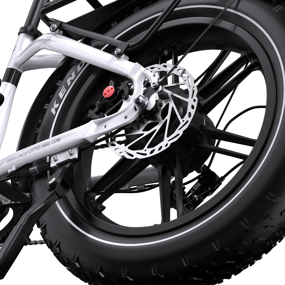 ONESPORT OT08 Vélo Électrique Tout-Terrain 20" Pneus Surdimensionnés Moteur 500W 48V 18Ah Batterie