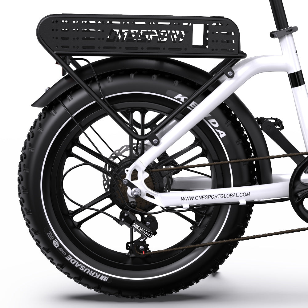 ONESPORT OT08 Vélo Électrique Tout-Terrain 20" Pneus Surdimensionnés Moteur 500W 48V 18Ah Batterie
