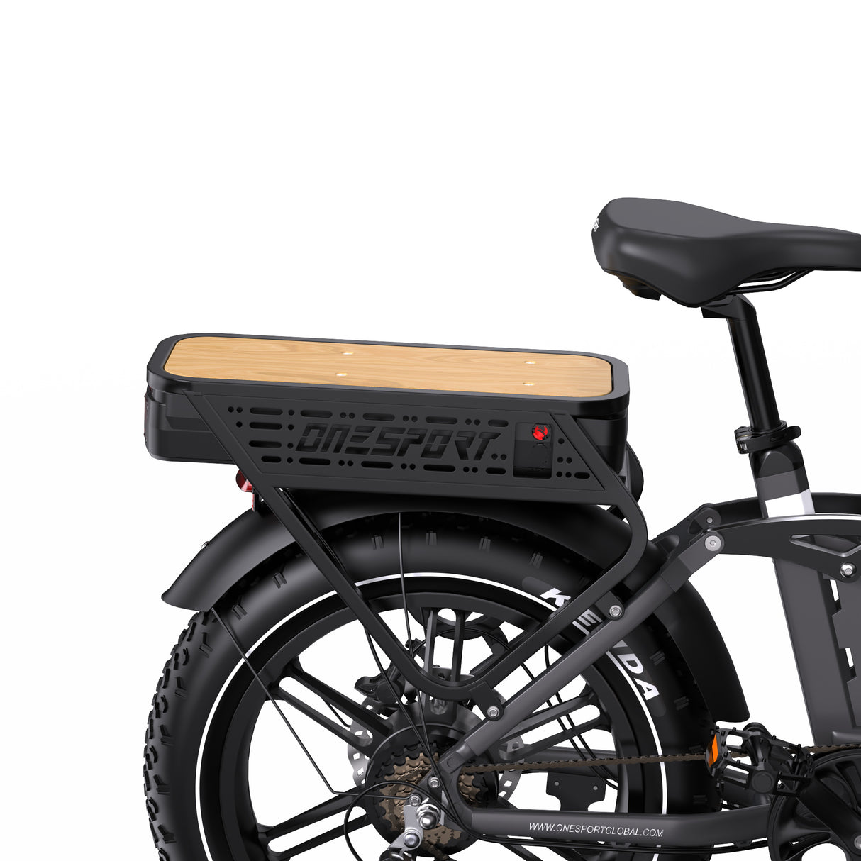 ONESPORT OT08PRO 20" Fat Tire vélo électrique à suspension intégrale Moteur 500W 48V 18Ah*2 Batterie double