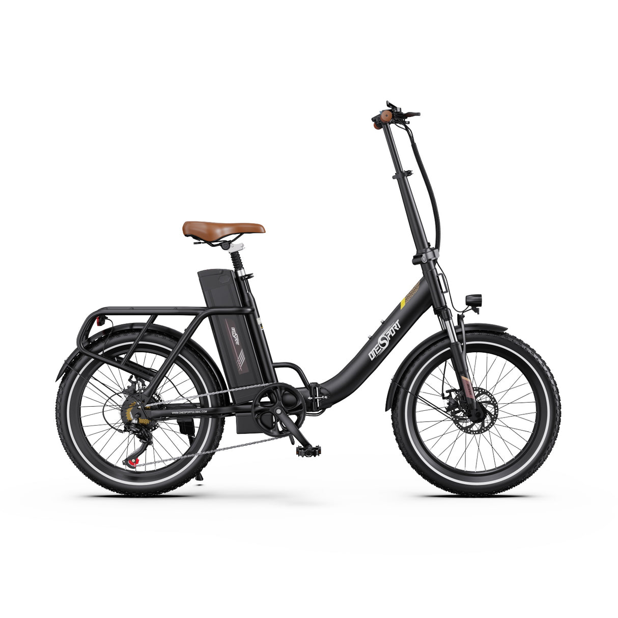 ONESPORT OT16-2 20" Vélo électrique Pliant 250W Moteur 48V 17Ah Batterie Application de soutien