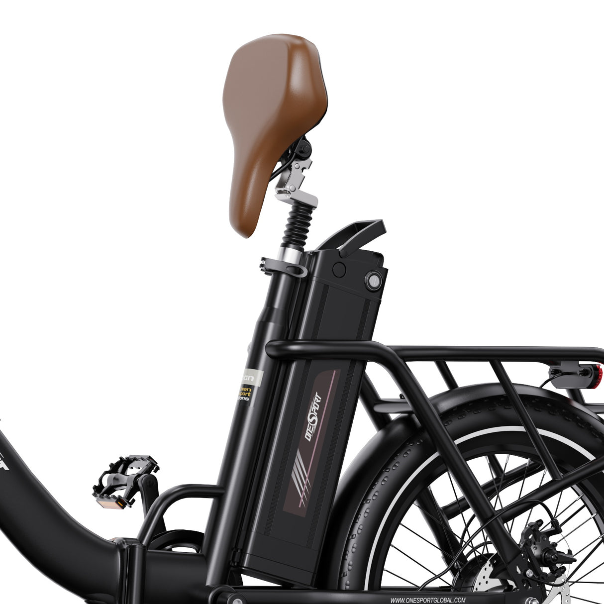 ONESPORT OT16-2 20" Vélo électrique Pliant 250W Moteur 48V 17Ah Batterie Application de soutien