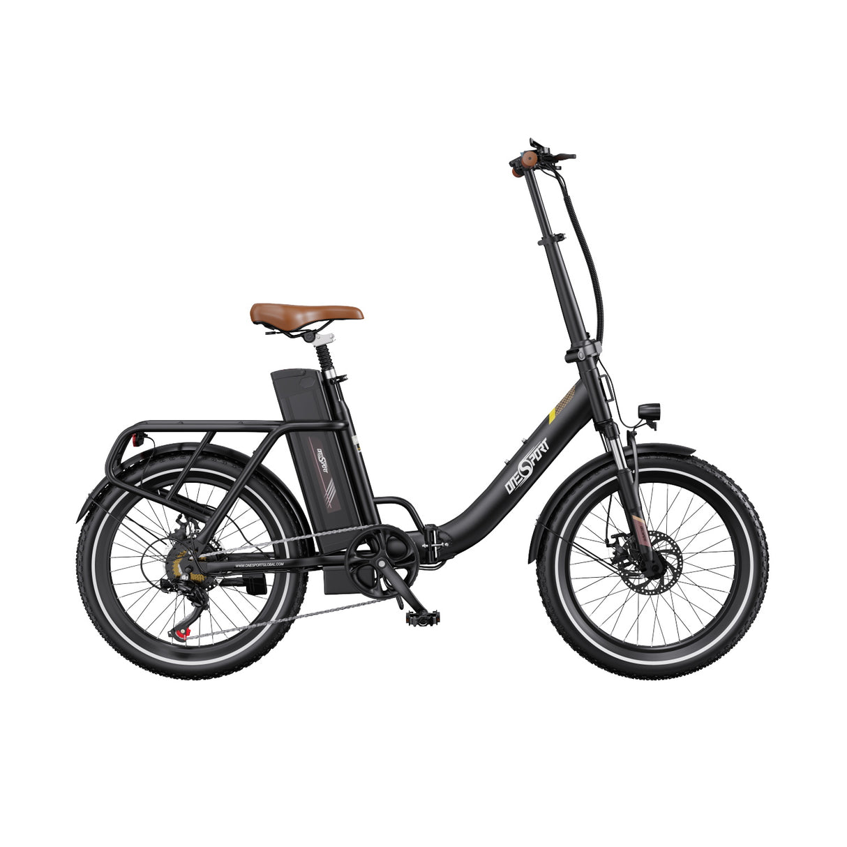 ONESPORT OT16-2 20" Vélo électrique Pliant 250W Moteur 48V 17Ah Batterie Application de soutien