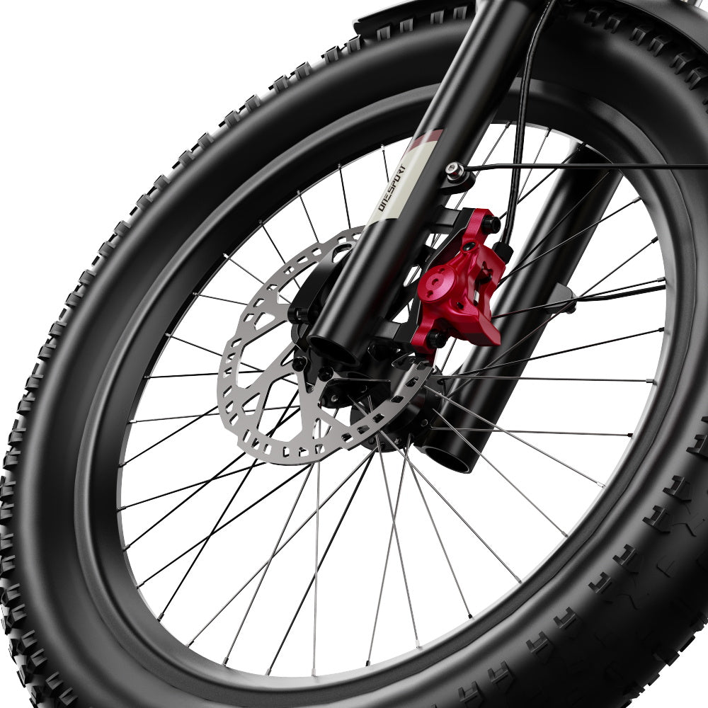ONESPORT OT30 PRO 20" Tricycle Électrique Pliable 3 Roues Moteur 500W 48V 18Ah Batterie