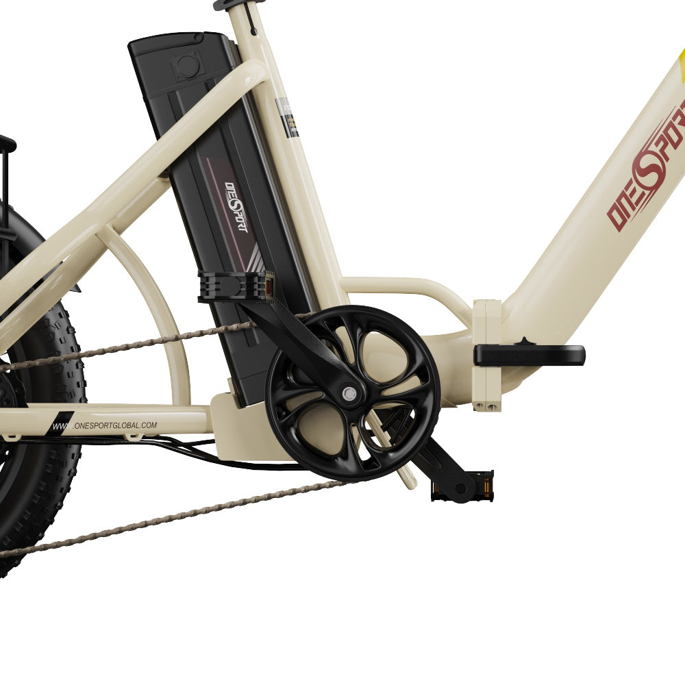 ONESPORT OT30 PRO 20" Tricycle Électrique Pliable 3 Roues Moteur 500W 48V 18Ah Batterie