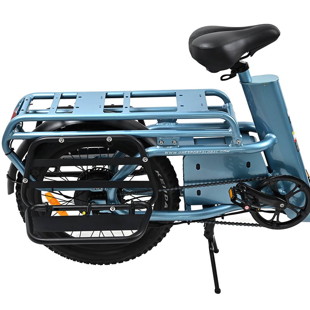 ONESPORT OT01 20" Vélo électrique Step-Through Longtail Cargo 650W Moteur 48V 27Ah Batterie