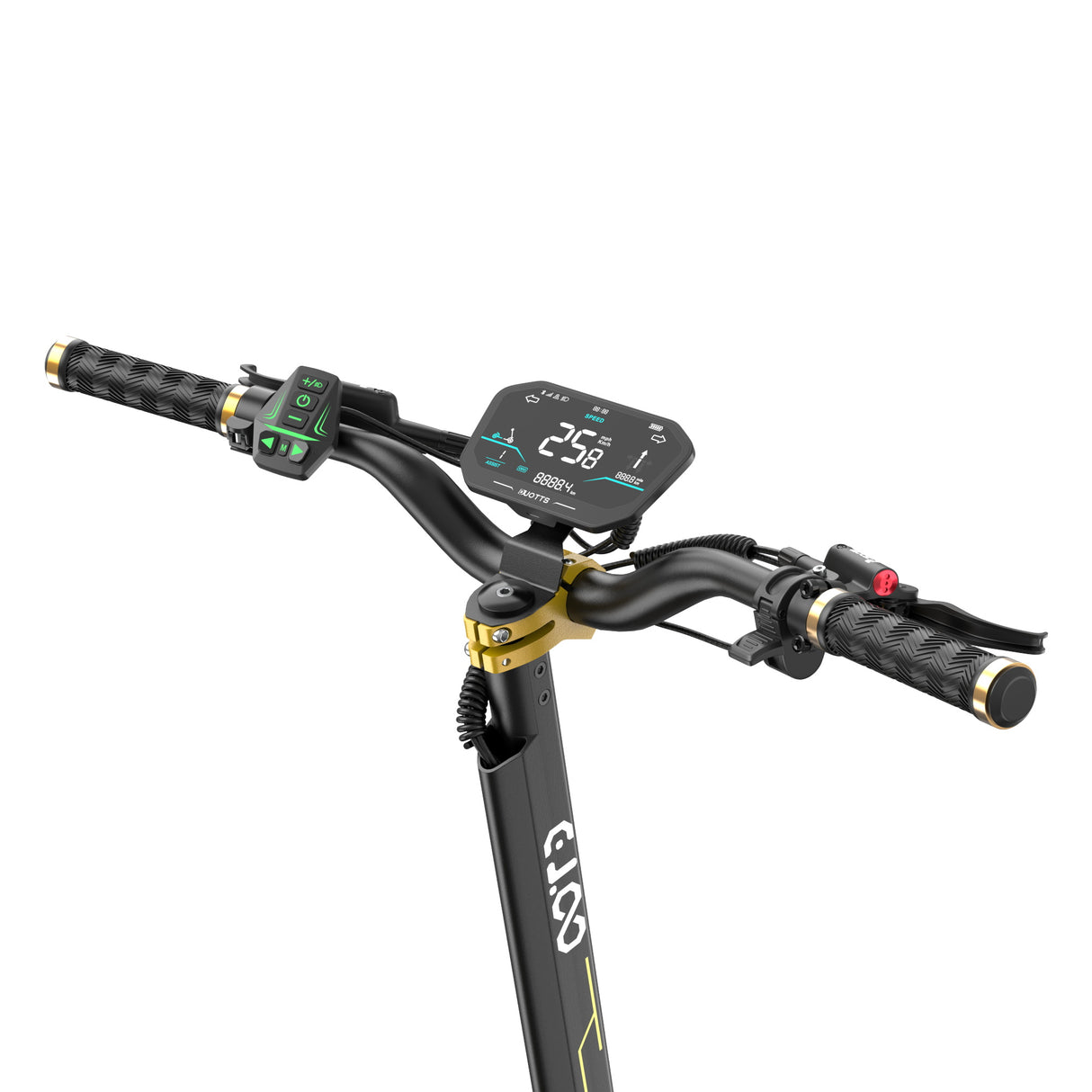 OOTD S30 Trottinette Electrique Tout Terrain 10 Pouces 1200W*2 Double Moteur 52V 23.4Ah Batterie