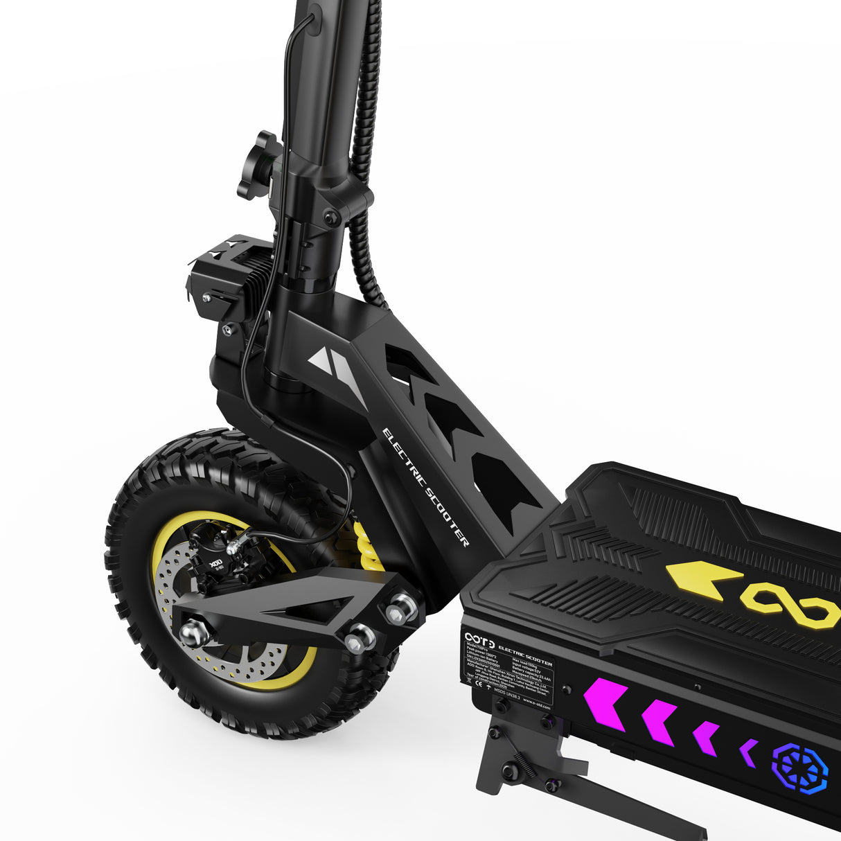 OOTD T10 Pro 11" Trottinette électrique tout-terrain Moteur 2600W 52V 23.4Ah Batterie