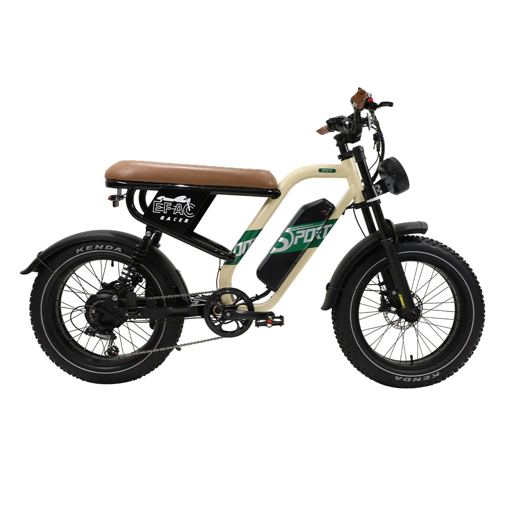ONESPORT W66 20" Vélo rétro électrique 500W Moteur 48V 13,5Ah Batterie