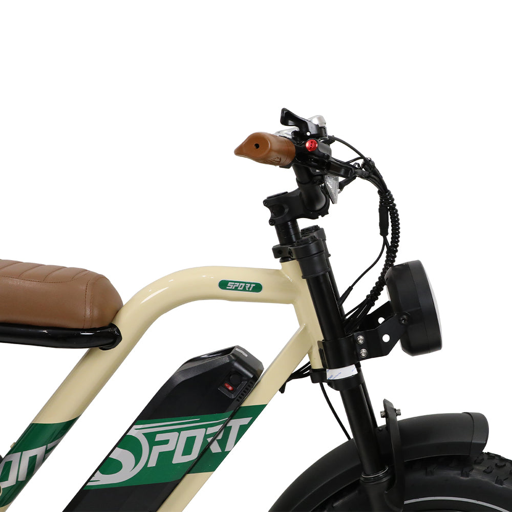 ONESPORT W66 20" Vélo rétro électrique 500W Moteur 48V 13,5Ah Batterie