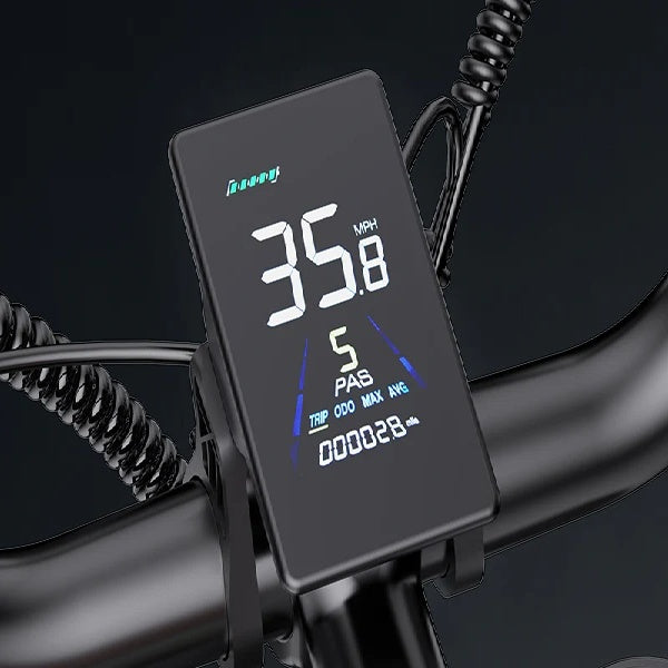 YVY CR20 20" Vélo Électrique Style Rétro Tout-Terrain Moteur 1000W Batterie 48V 20Ah