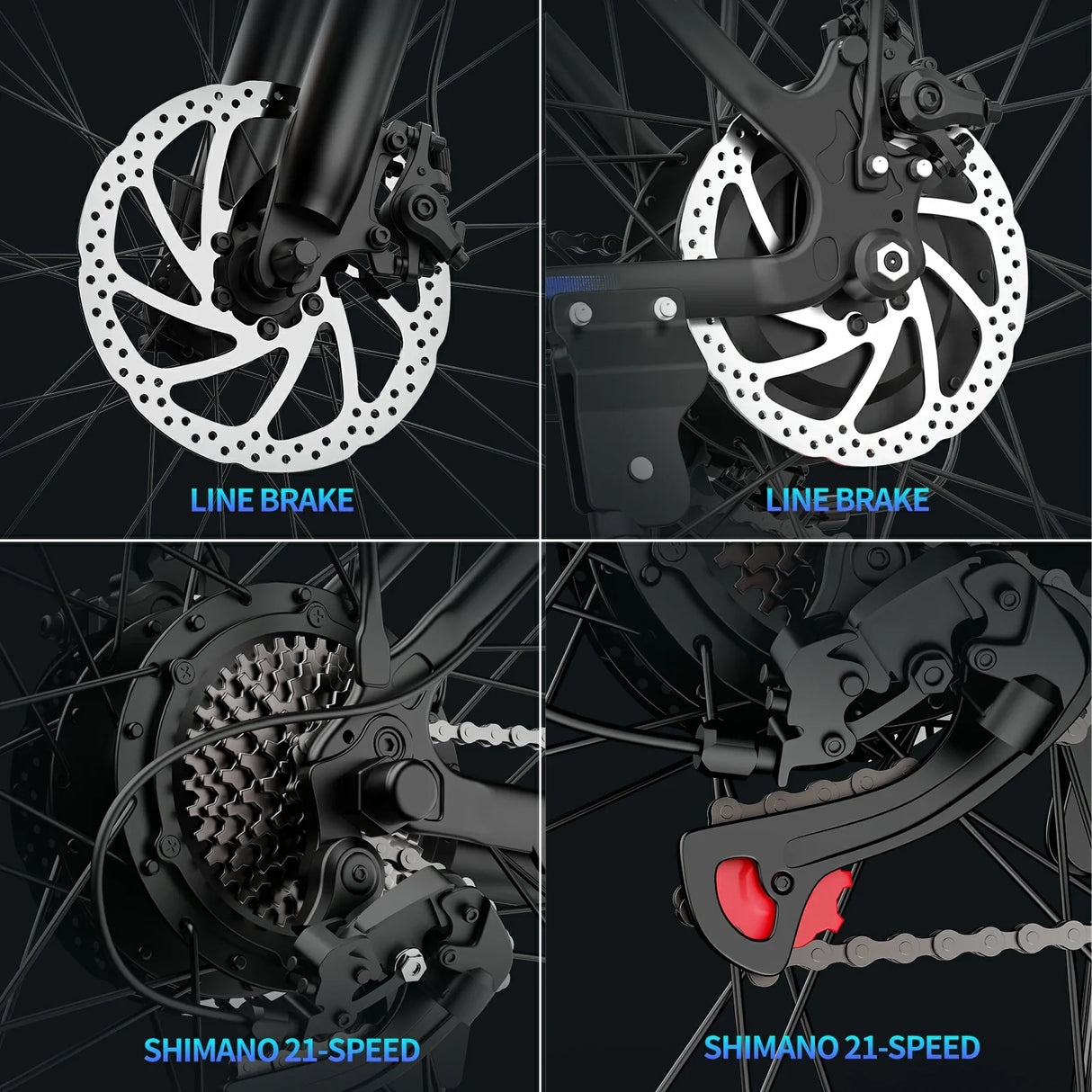YVY S29 Pro 29" Vélo de montagne électrique 1000W Moteur 48V 21Ah Batterie