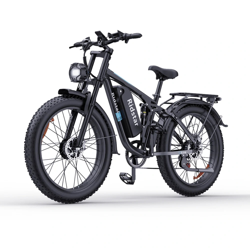 YVY E26 Pro 26" Vélo électrique de montagne à gros pneus 2000W Double Moteur 48V 23Ah Batterie