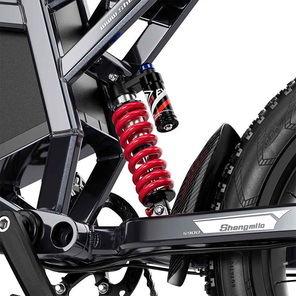 SHENGMILO S900 Vélo électrique tout-terrain 20" avec moteur 1500W 60V 30Ah batterie