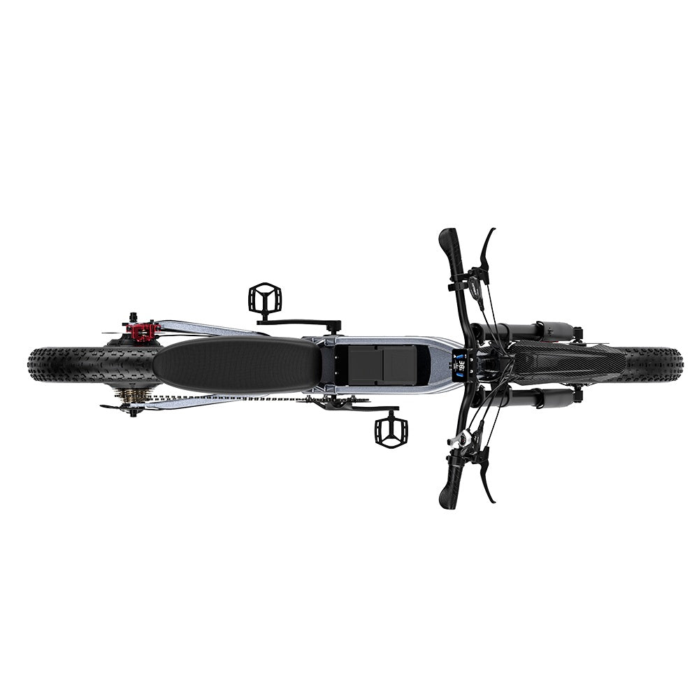 SHENGMILO S900 Vélo électrique tout-terrain 20" avec moteur 1500W 60V 30Ah batterie