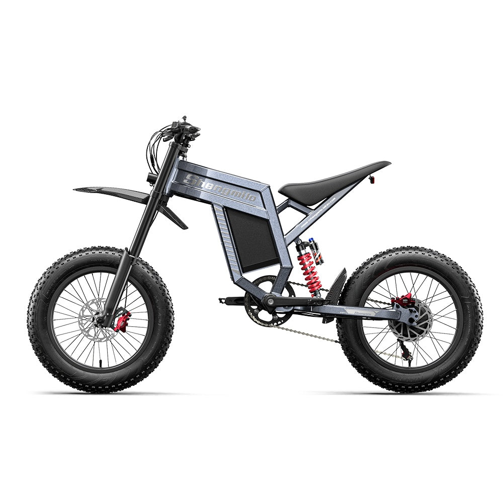 SHENGMILO S900 Vélo électrique tout-terrain 20" avec moteur 1500W 60V 30Ah batterie