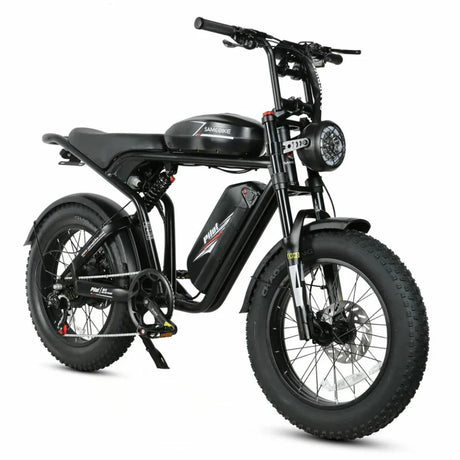 SAMEBIKE Pilot M20-III (SR) 20" Vélo tout-terrain électrique rétro 2000W Double Moteur 48V 36Ah Double Batterie