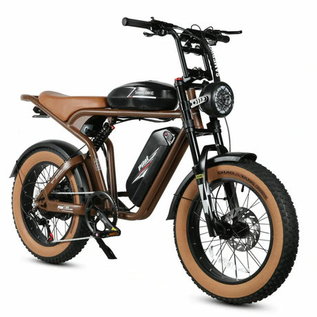 SAMEBIKE Pilot M20-III (SR) 20" Vélo tout-terrain électrique rétro 2000W Double Moteur 48V 36Ah Double Batterie