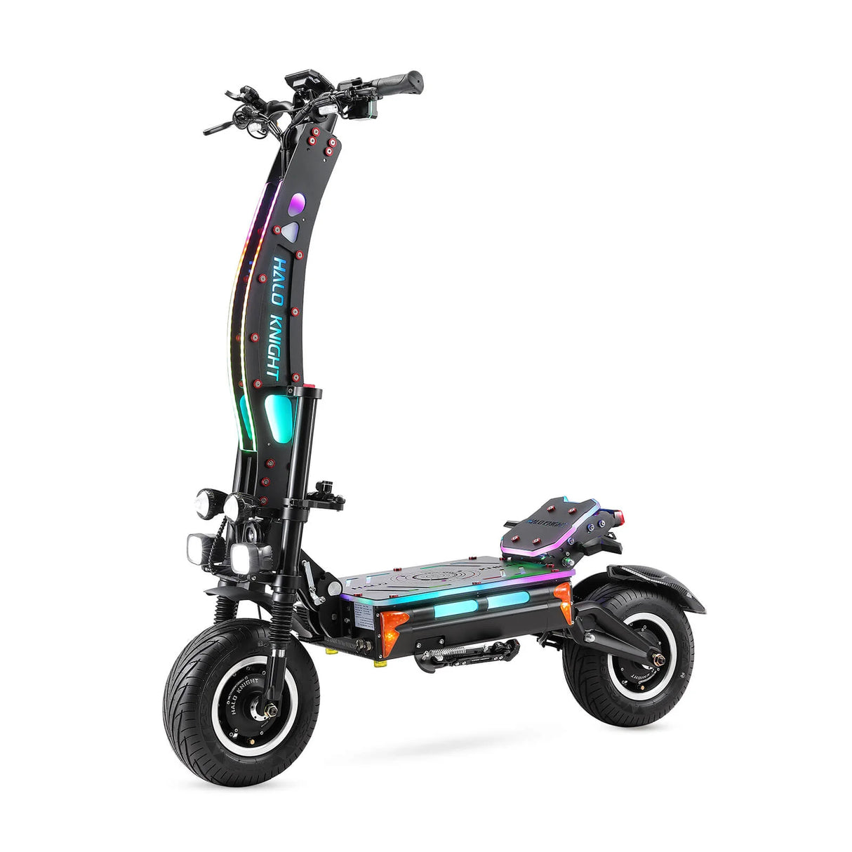HALO KNIGHT T107 Max 14" Trottinette électrique pliante tout-terrain 4000W*2 Moteurs 72V 50Ah Batterie