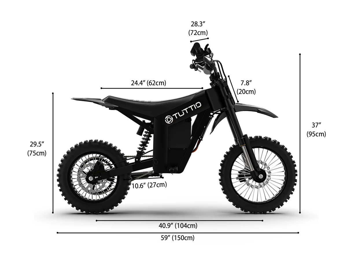 TUTTIO Soleil01 SE 14" Vélo électrique tout-terrain 3000W Moteur 48V 12Ah Batterie
