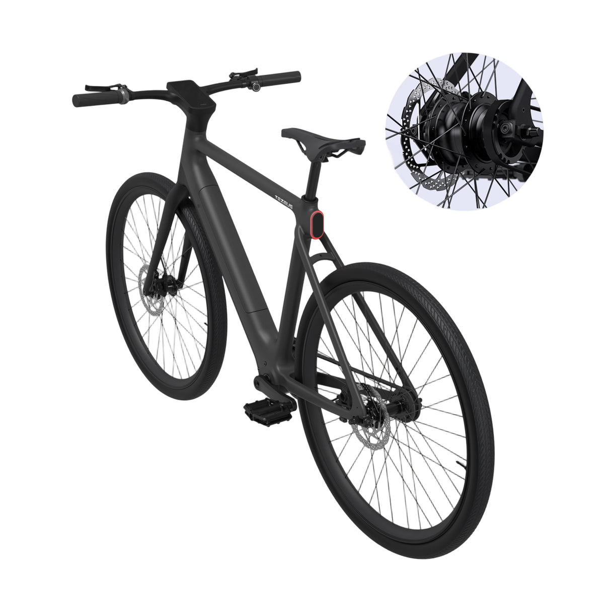 TEZEUS C8 38C" Vélo électrique de ville 250W Moteur 36V 10Ah Batterie