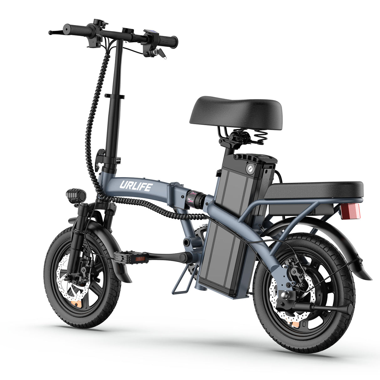 URLIFE F1L Vélo Électrique Pliable 14 Pouces Moteur 250W 48V 7,5Ah Batterie