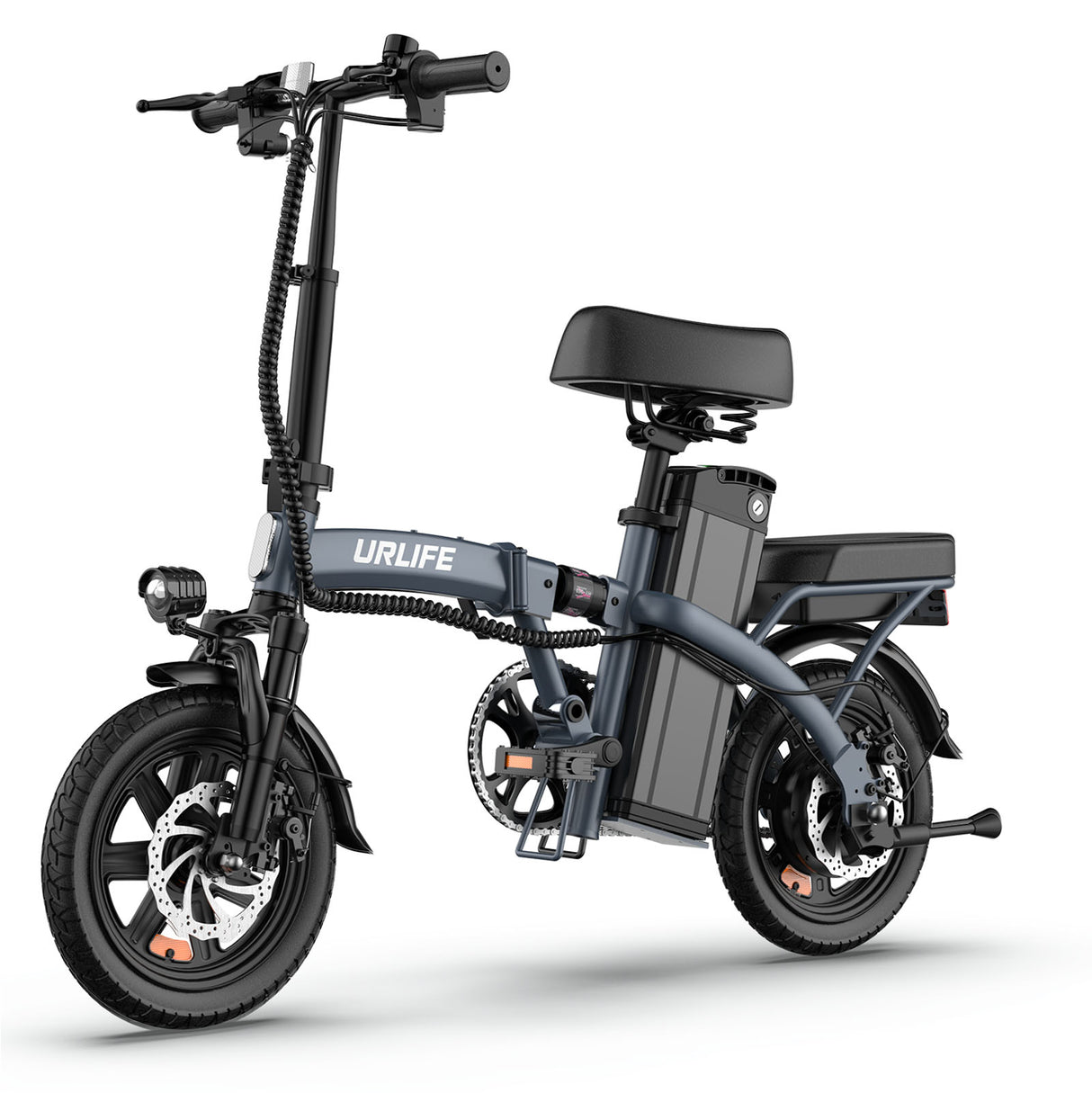 URLIFE F1L Vélo Électrique Pliable 14 Pouces Moteur 250W 48V 7,5Ah Batterie