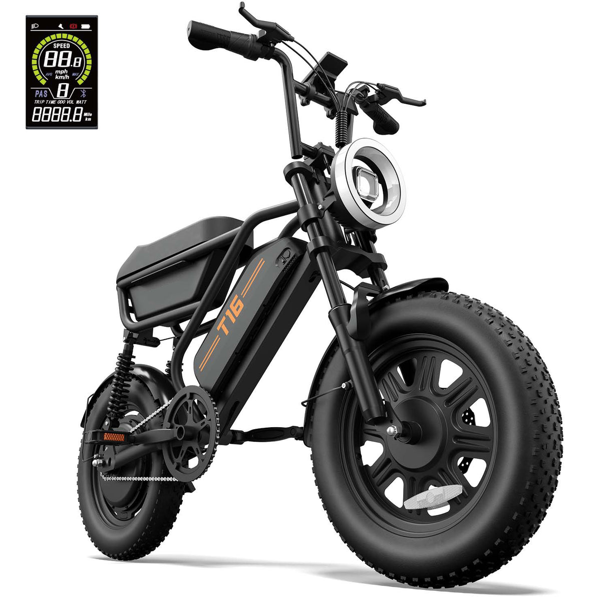 URLIFE T16 16" Vélo électrique tout-terrain 250W Moteur 48V 13Ah Batterie