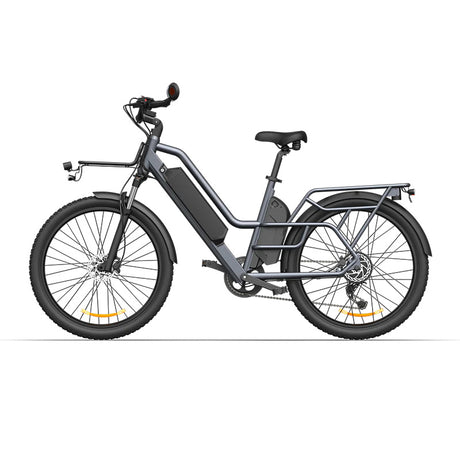 Bicicleta eléctrica de carga ADO Oasis 260T de 26 pulgadas, motor de 500 W, batería dual de 48 V y 13,5 Ah + 9 Ah