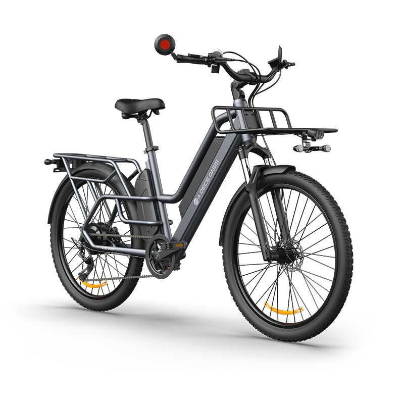 ADO Oasis 260T 26" Vélo cargo électrique 500W Moteur 48V 13,5Ah+9Ah Double Batterie