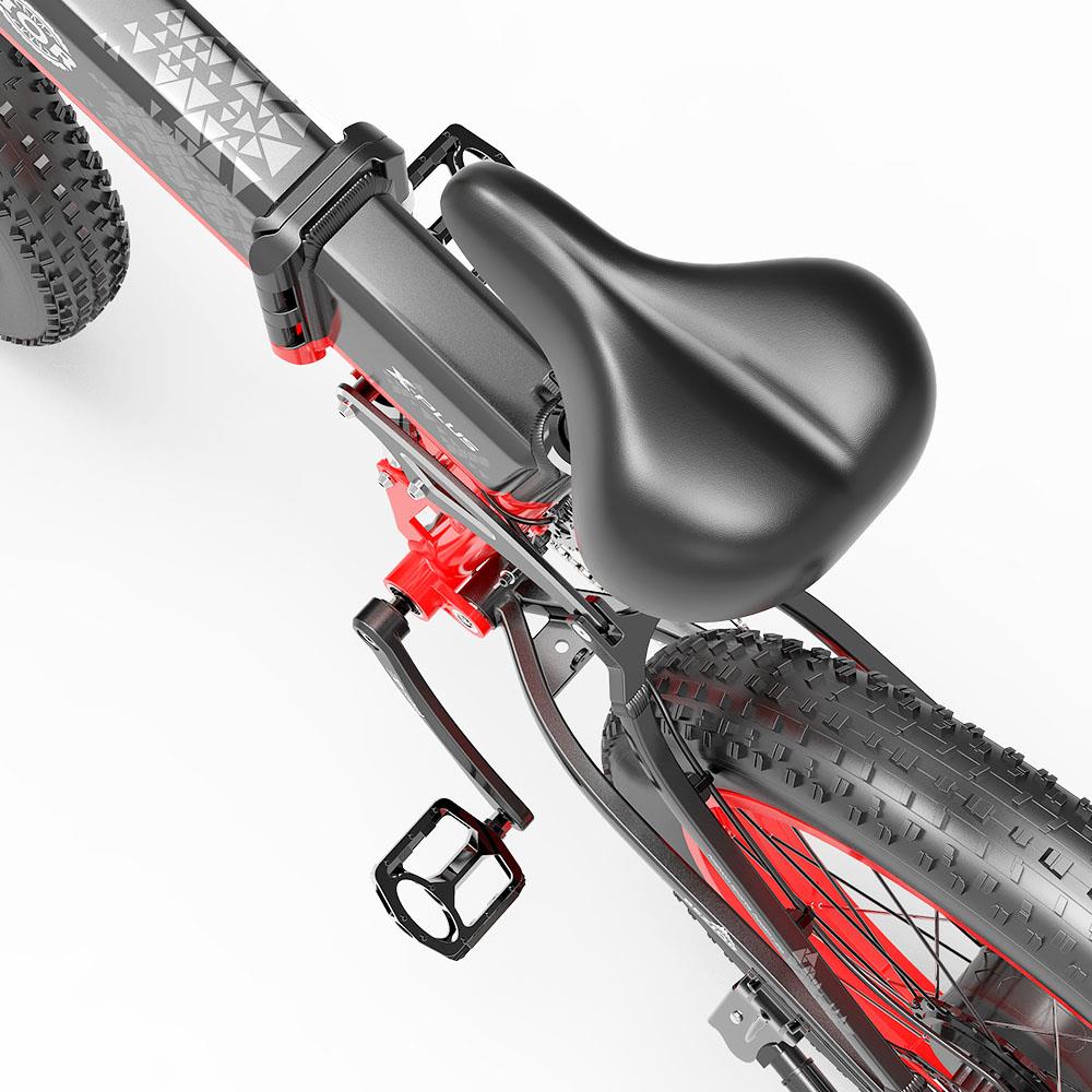 BEZIOR X-PLUS 26" Fat Tire Vélo électrique pliant 1500W Moteur 48V 17,5Ah Batterie