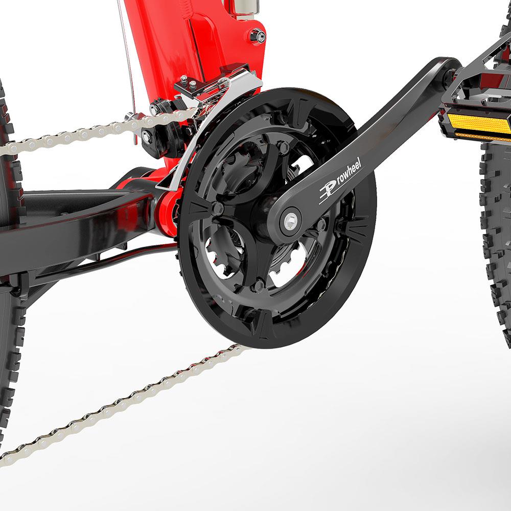 BEZIOR X-PLUS 26" Fat Tire Vélo électrique pliant 1500W Moteur 48V 17,5Ah Batterie