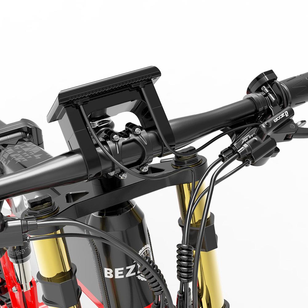 BEZIOR X-PLUS 26" Fat Tire Vélo électrique pliant 1500W Moteur 48V 17,5Ah Batterie