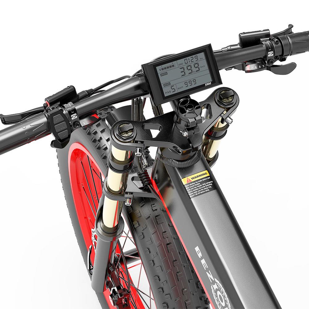 BEZIOR X-PLUS 26" Fat Tire Vélo électrique pliant 1500W Moteur 48V 17,5Ah Batterie
