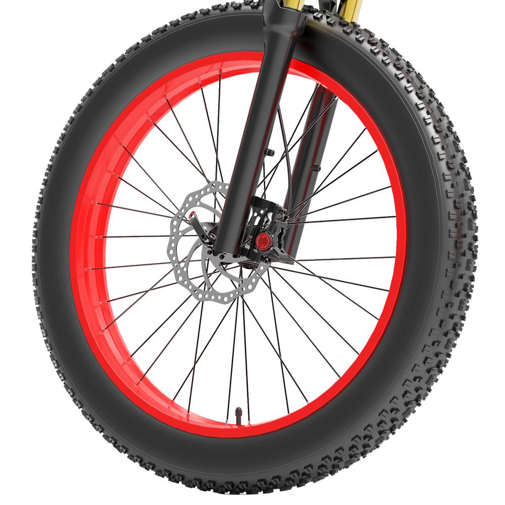 BEZIOR X-PLUS 26" Fat Tire Vélo électrique pliant 1500W Moteur 48V 17,5Ah Batterie