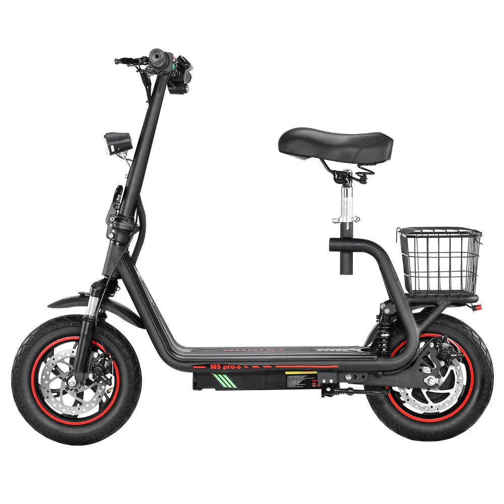 Bogist M5 Pro-S 12" Trottinette électrique pliante 500W Moteur 48V 13Ah Batterie avec siège