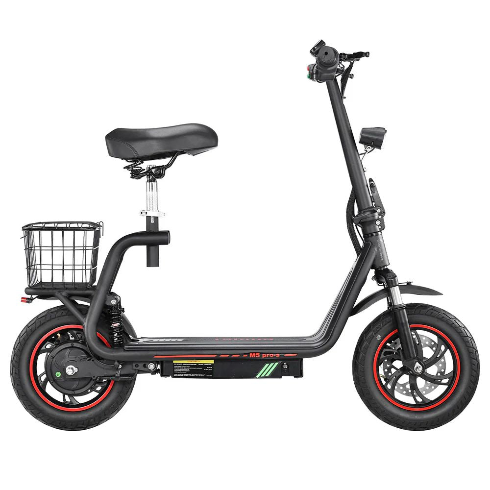 Bogist M5 Pro-S 12" Trottinette électrique pliante 500W Moteur 48V 13Ah Batterie avec siège