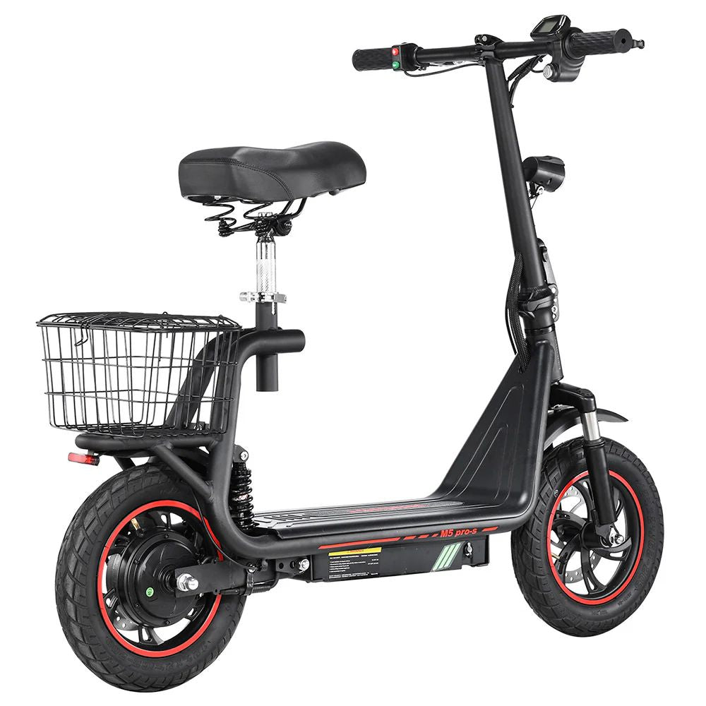 Bogist M5 Pro-S 12" Trottinette électrique pliante 500W Moteur 48V 13Ah Batterie avec siège