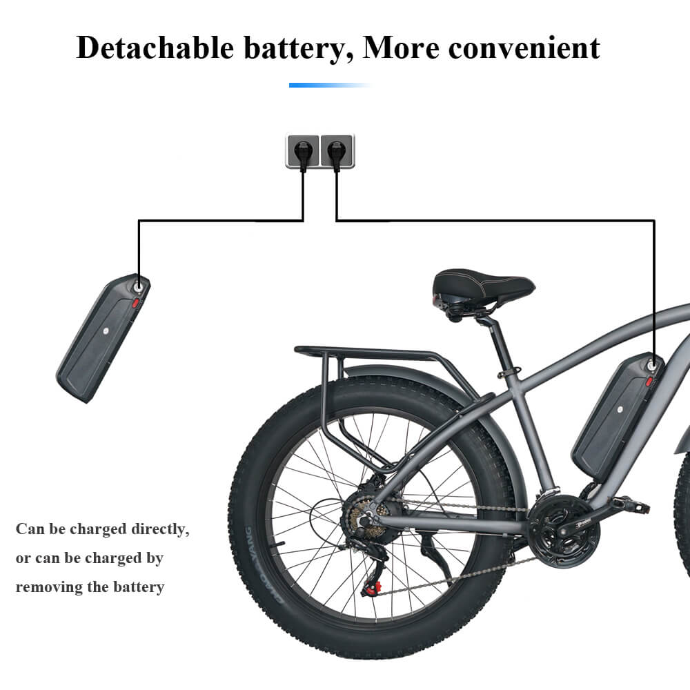 CMACEWHEEL M26 26" Fat Tire VTT électrique 750W Moteur 48V 17Ah Batterie