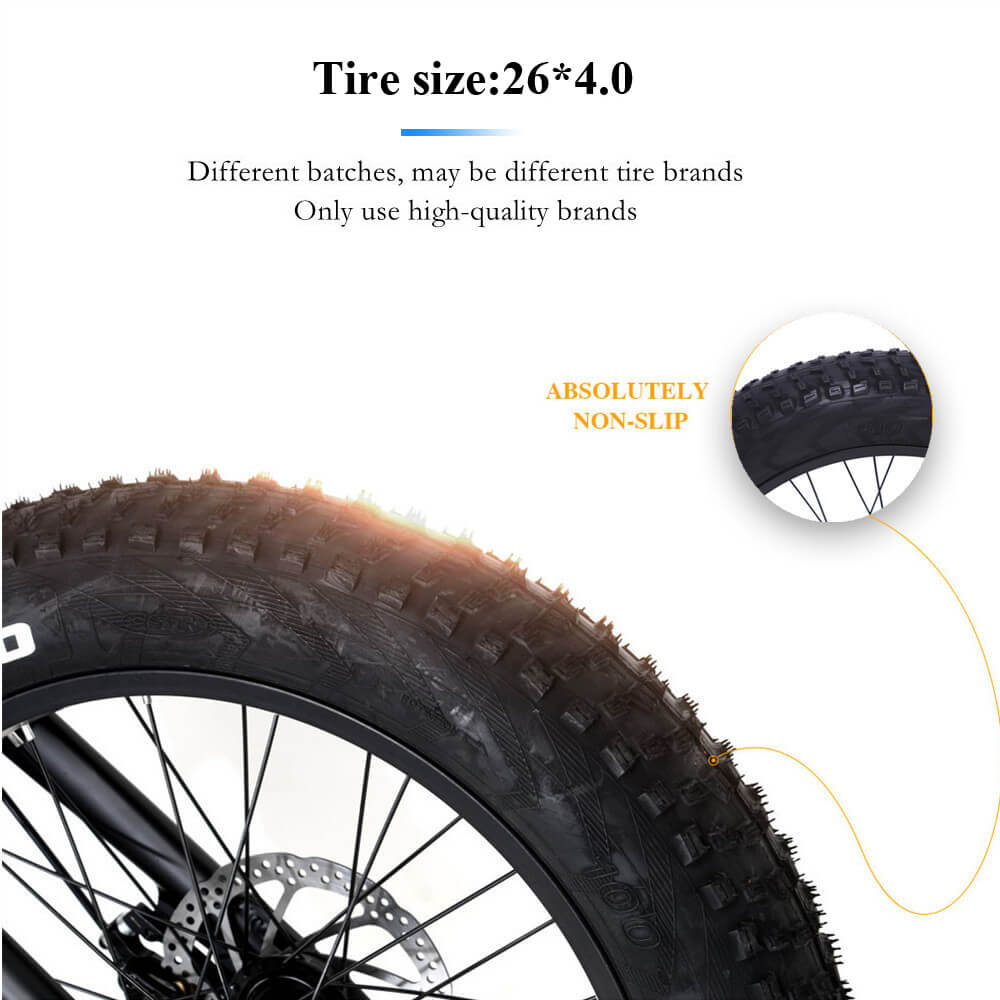 CMACEWHEEL M26 26" Fat Tire VTT électrique 750W Moteur 48V 17Ah Batterie