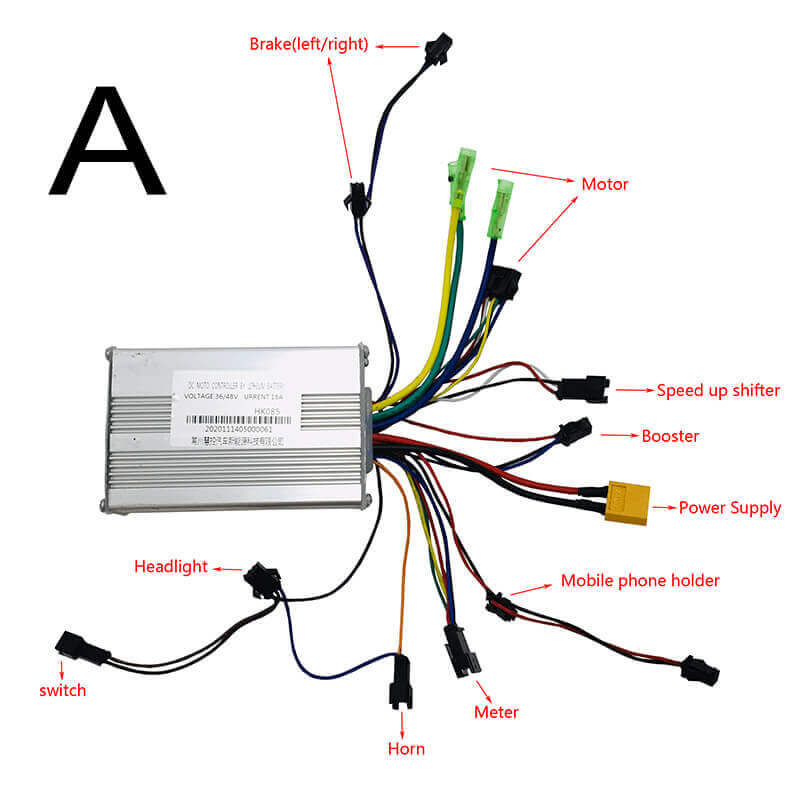 Contrôleur CMACEWHEEL 48V 36V pour vélo électrique Cmacewheel 20A 18A Ebike Dual Motors Controllers