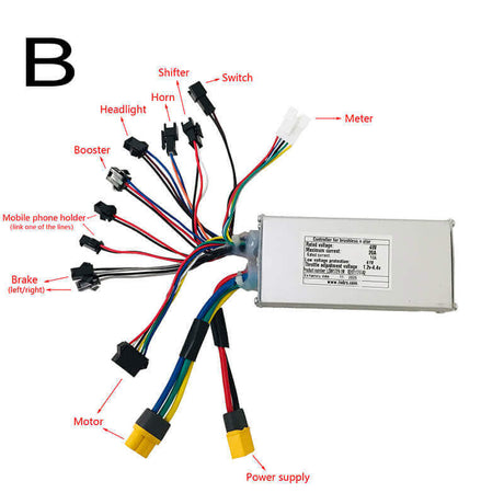 Contrôleur CMACEWHEEL 48V 36V pour vélo électrique Cmacewheel 20A 18A Ebike Dual Motors Controllers