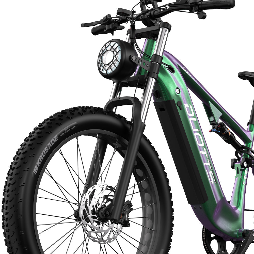 DUOTTS E26 VTT Électrique 26" Moteur 750W Puissant Autonomie Longue 48V 20Ah Batterie